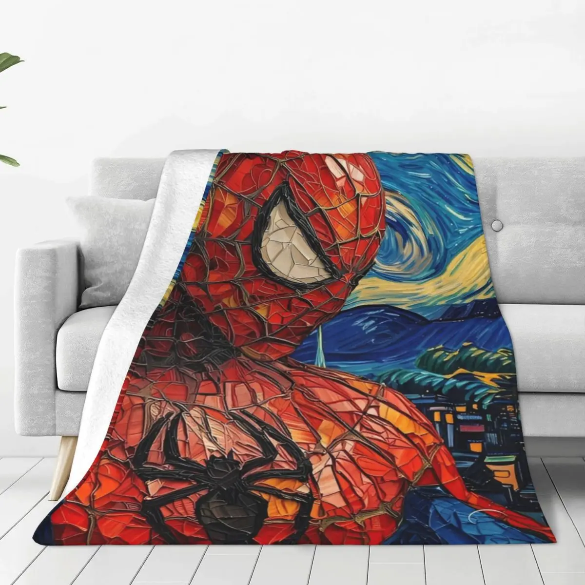 

Spider Man HD Print Super Warm Blanket Boy Girl Plush Throw Blanket Funny Couch Chair Flannel Bedspread Sofa Bed Cover