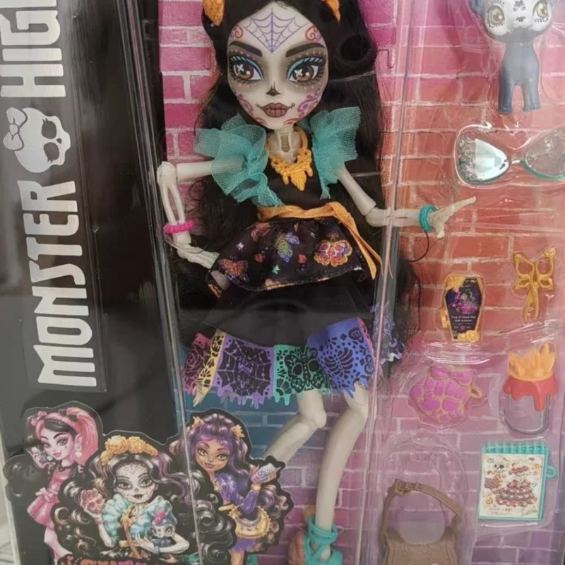 Hot Sale Original Monster High Skelita Collectible Action Figure Fashion Doll Desktop Decoration Collection Doll Surprise Gift