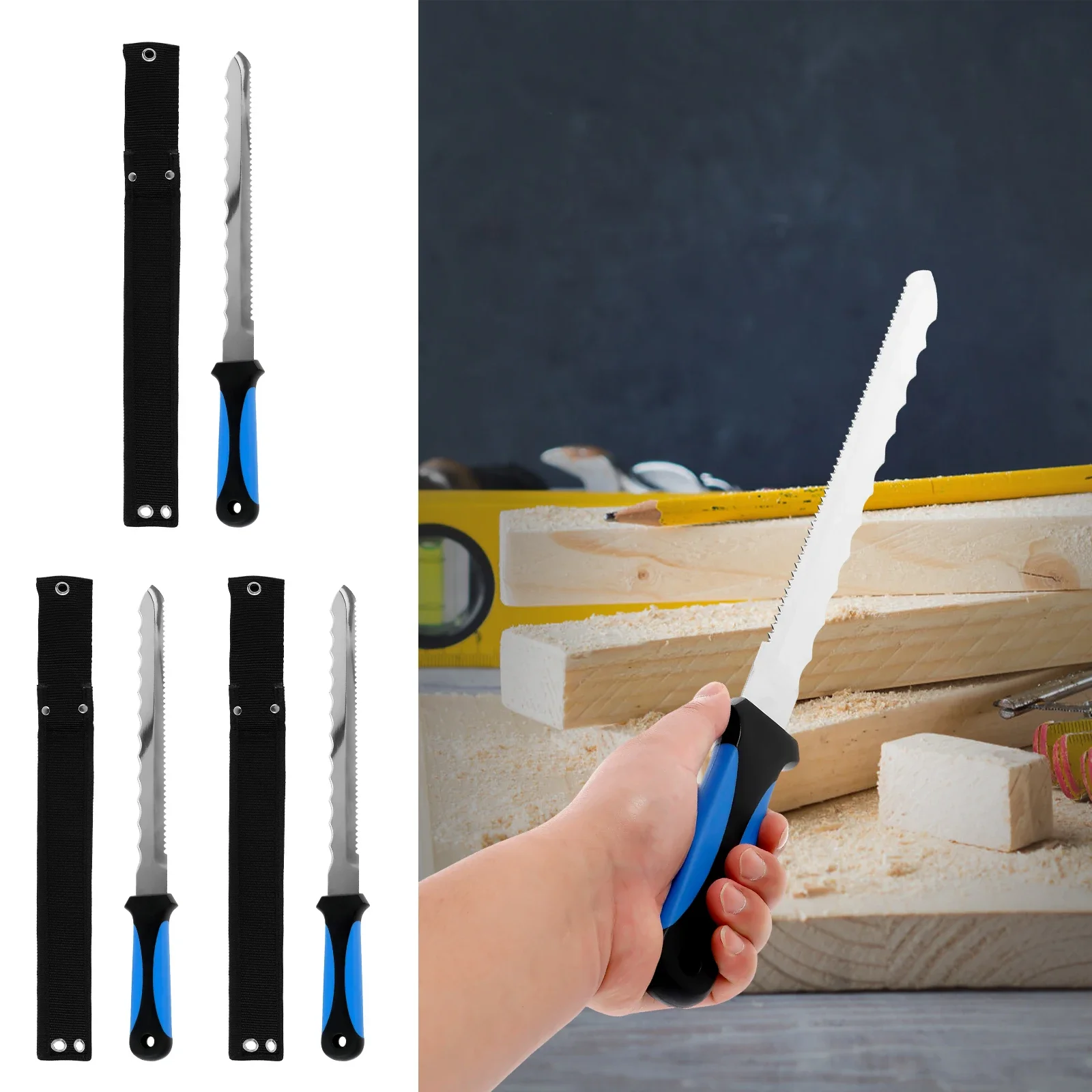 1/2 Pcs 11inch mineral wool knife composite board cutting saw sturdy stainless steel blades for cutting various materials