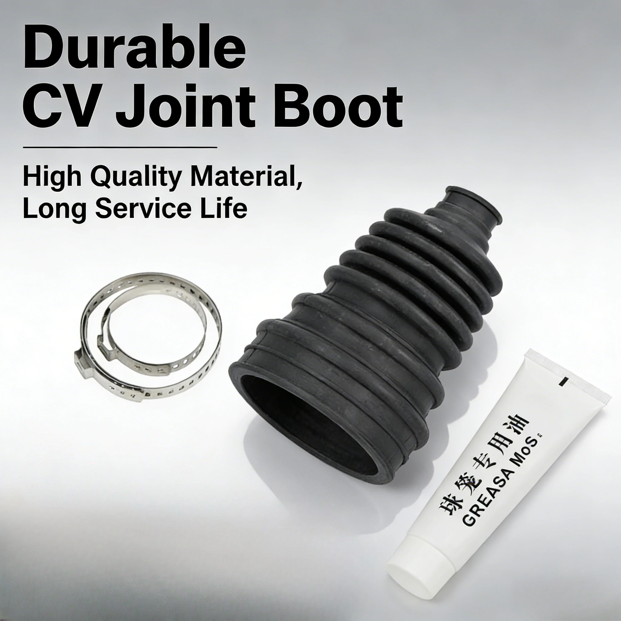 Car CV Joint Boot Replacement Kit Universal Split Drive Shaft Elastic Rubber Outer Bellow Auto Spare Parts Easy Installation