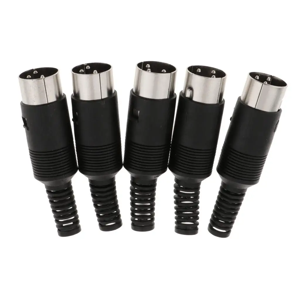 5 male DIN male female soldering connectors male 3/4/5/6/7/8/pin