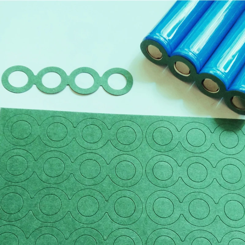 Junta de aislamiento de batería de litio, papel adhesivo, paquete de litio, almohadillas aisladas de electrodos de pegamento de celda, 100 piezas, 1S/2S/3S/4S, 18650 Li