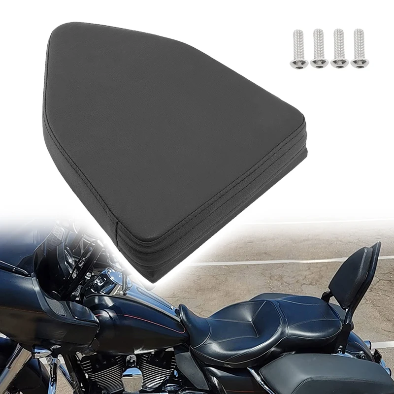 

Universal Motorcycle Pillion Rear Backrest Sissy Bar Cushion Pad For Harley Honda Yamaha Suzuki Kawasaki Bobber Chopper Touring