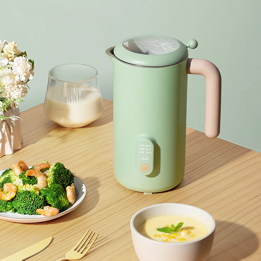 Mini soymilk machine 1-2 people breaking wall without filtering