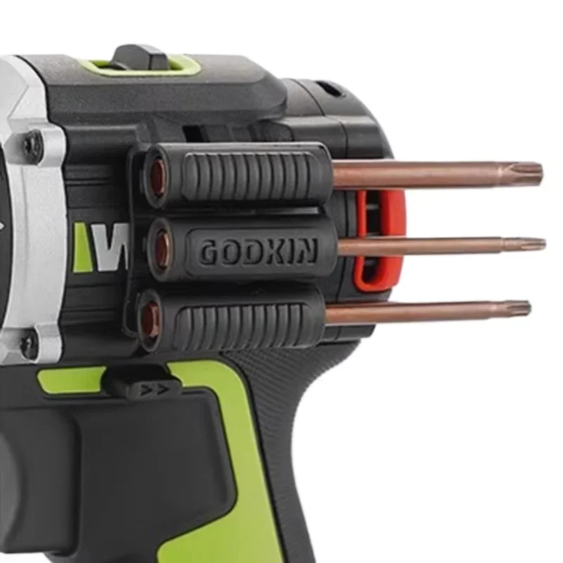 Multifunction Screwdriver Head Clip, 3M Rubber Bit, Stick Type, 3-Hole Head Storage, Quick Access, Organizer Acessórios