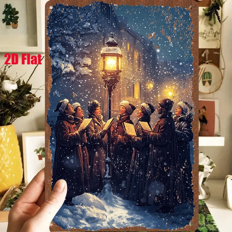 2D Flat - 1pc 2D[Flat] Metal Sign Retro Tin Painting 