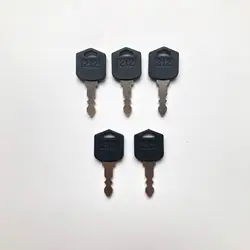 5PCS 212 D554212 Ignition Key fit For Various Doosan & Daewoo Forklift Models