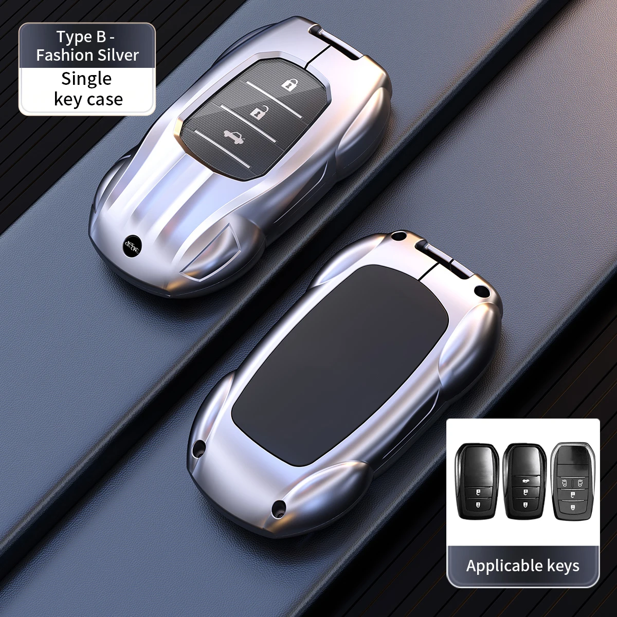 Supercar Styling For Toyota Land Cruiser 200 300 Prado Crown TLK 200 Yaris ﻿Zinc alloy Car Key Case Fob Cover Shell Accessories
