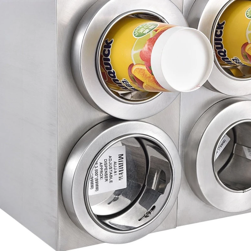 Stainless steel cup splitter, three holes, paper cup, cup picker