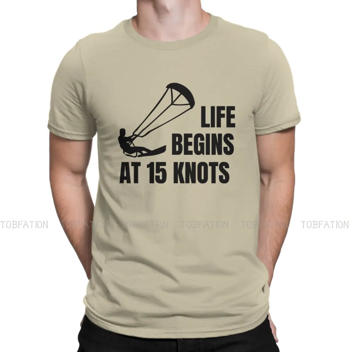 

Life Begins at 15 Knots Special TShirt Kitesurfing Kiteboarding Flysurfing Kite Top Quality Hip Hop Gift Idea T Shirt Stuff