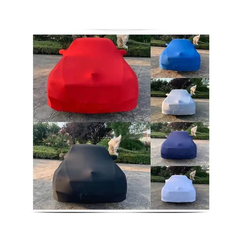 Super Soft Stretch Cloth Fabric Elastic Spandex Indoor Dust Proof Car Cover