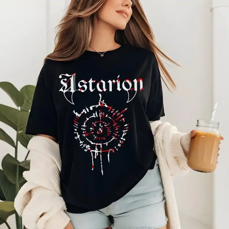 

Unisex Baldur's Gate 3 Astarion Gaming T-Shirt, Videogame Husbando Shirt Streetwear Tees Short Sleeve