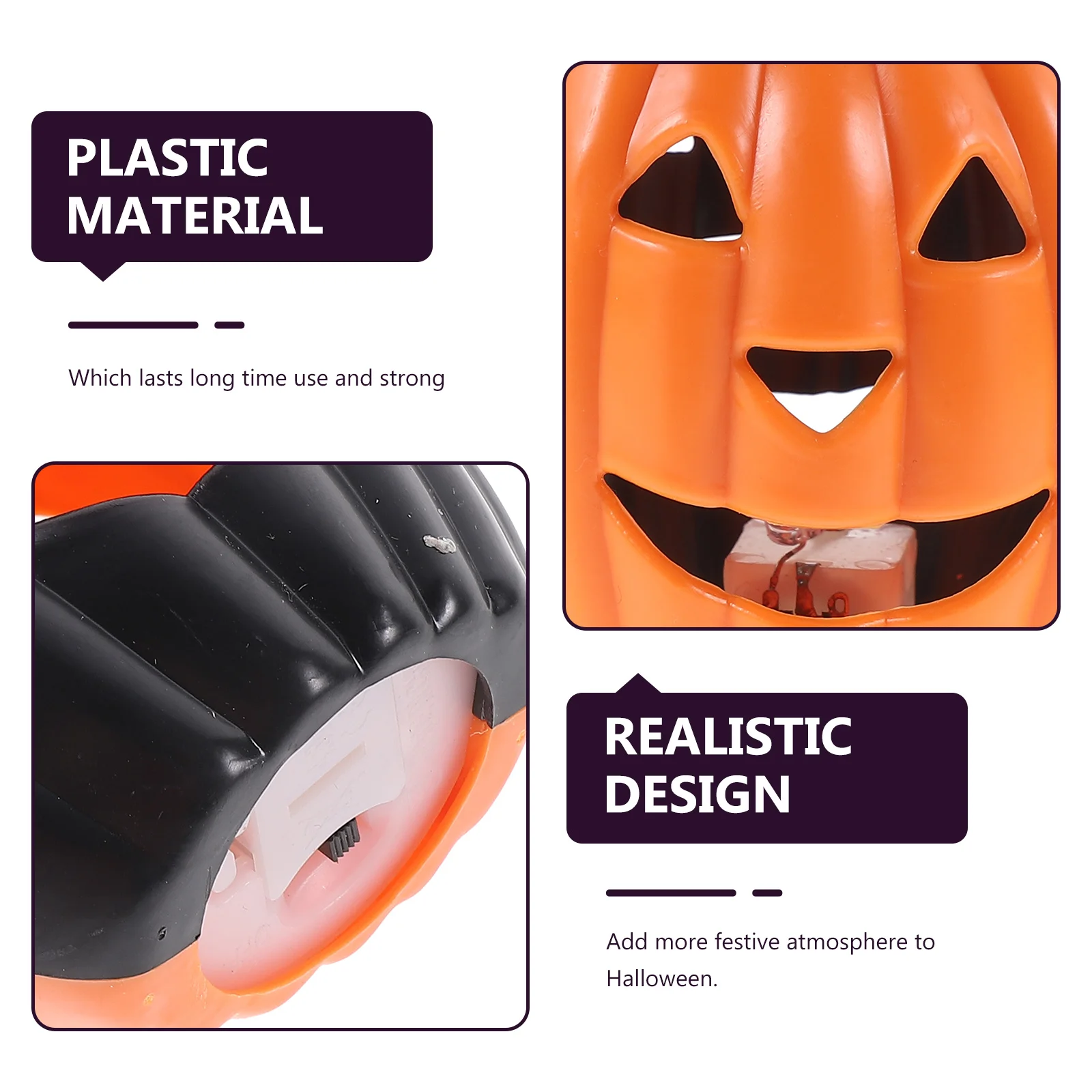 

Halloween Pumpkin Night Light Decorative Lamp For Home Party Indoor Fall Decor Light Up Table Centerpiece Plastic Usb Powered