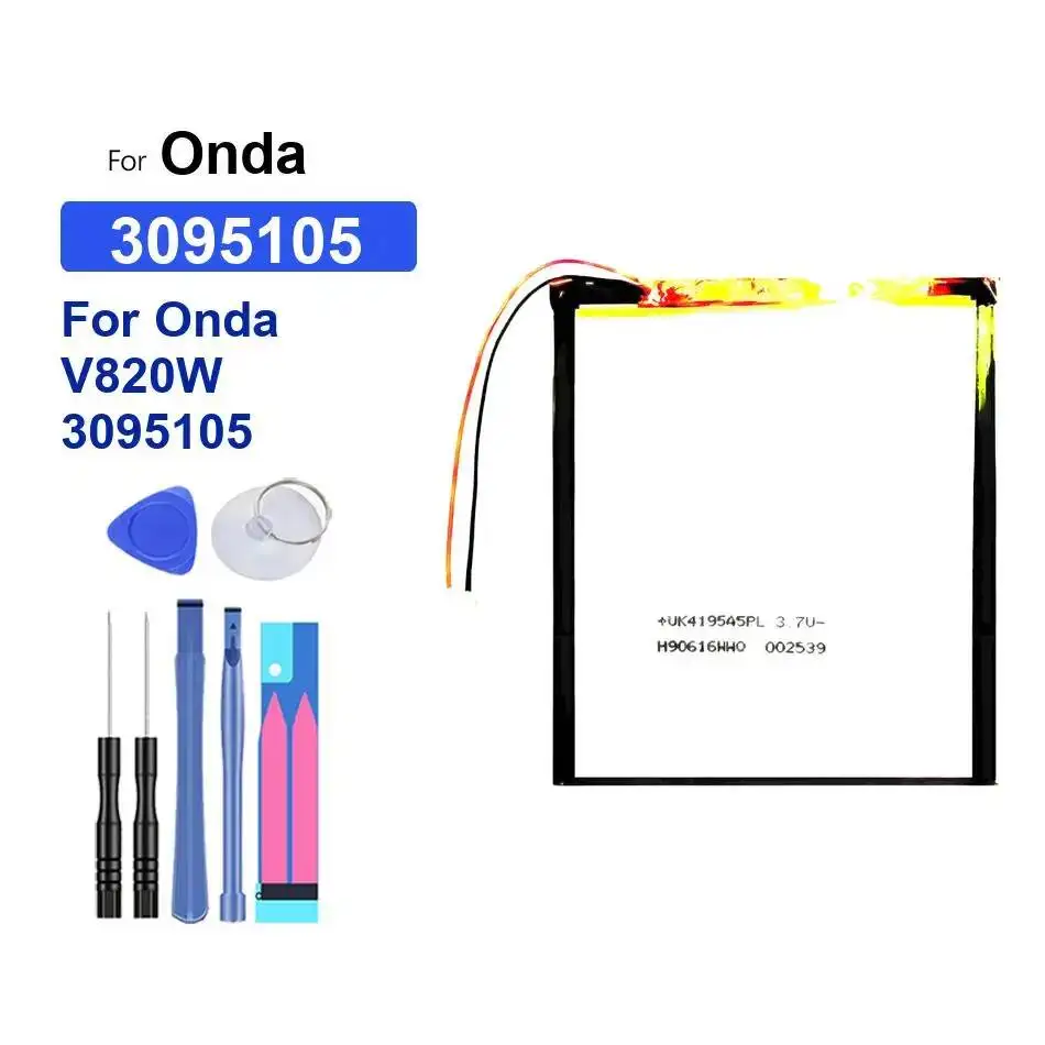 Легкая батарея для ноутбука Onda V820W 3095105 6000 мАч