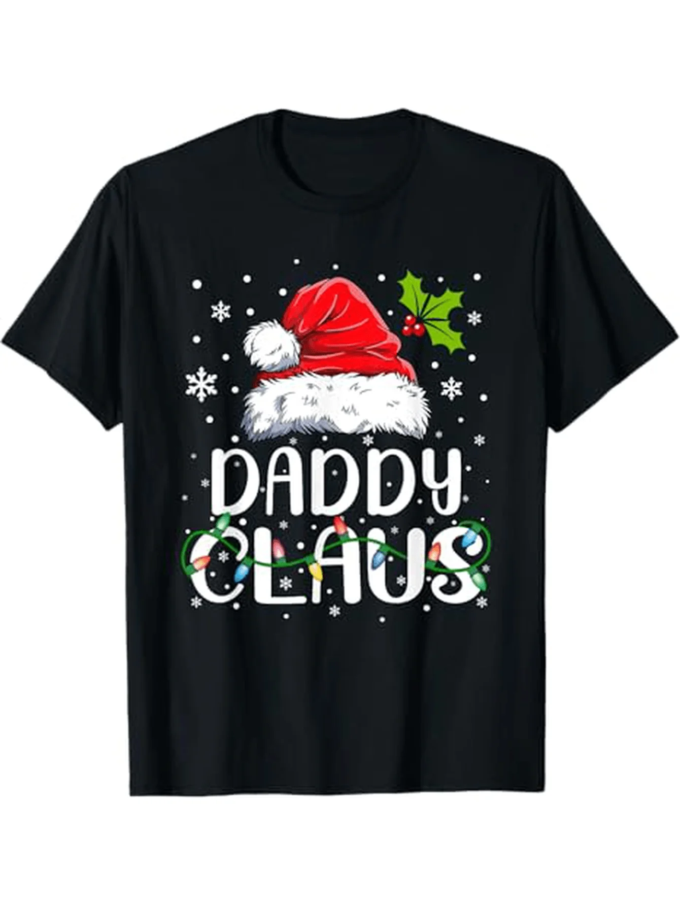 

"I Miss You Dad" Memorial T-Shirt - Black/Pink Angel Wings Casual Tee