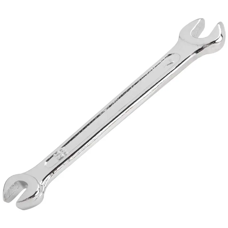 B23B Silver Tone 5.5Mm X 7Mm U Shape Double Open-Ended Wrench Tool