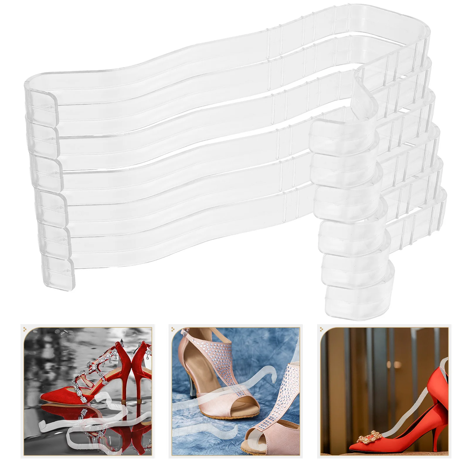 

6 Pcs Stereotypes Thickened High-heeled Shoes Sandal Stretcher Rack Display Shelf Supports Shaper Forms Stand