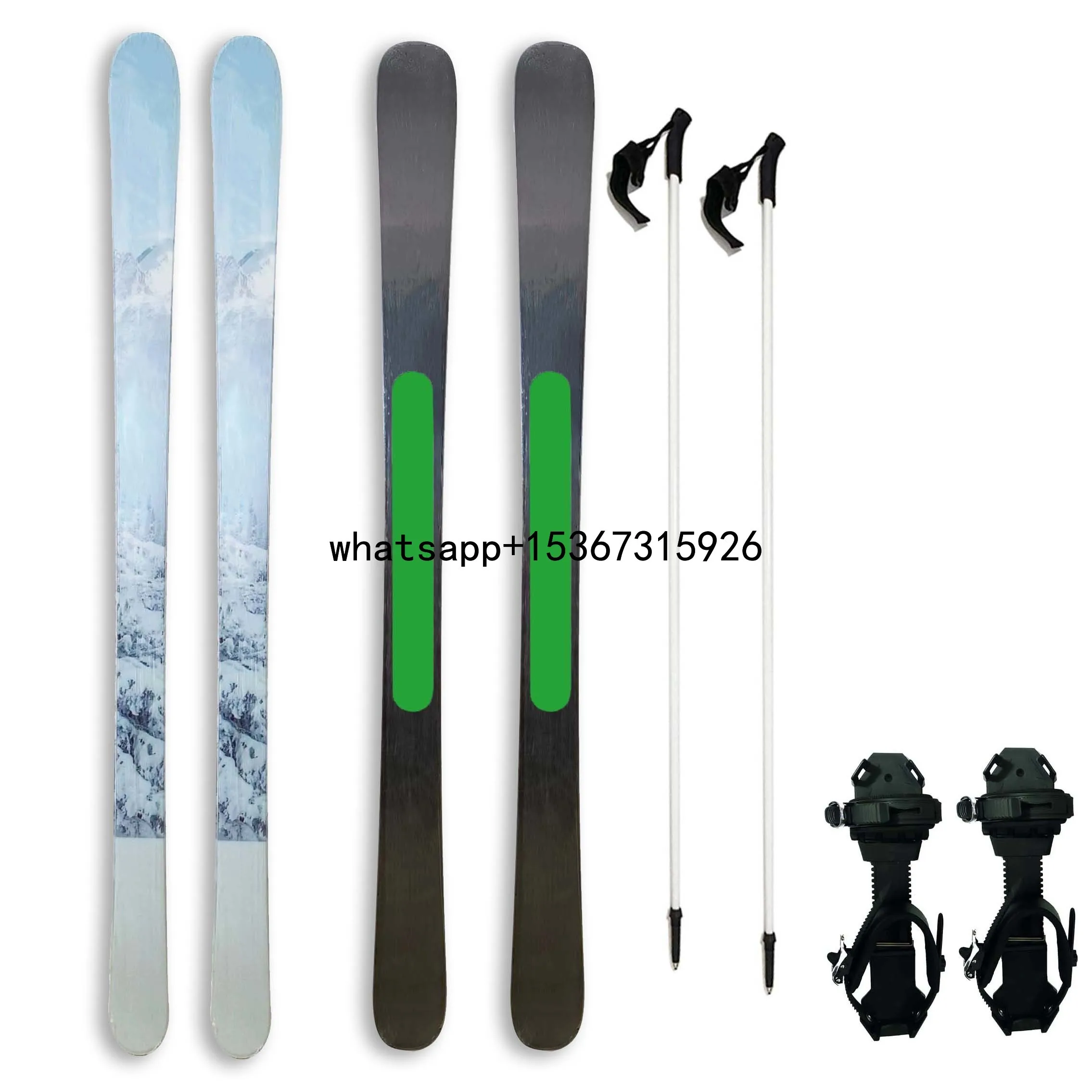 Snow adult Excellent Red Liuku and Skinner skis hunter skis