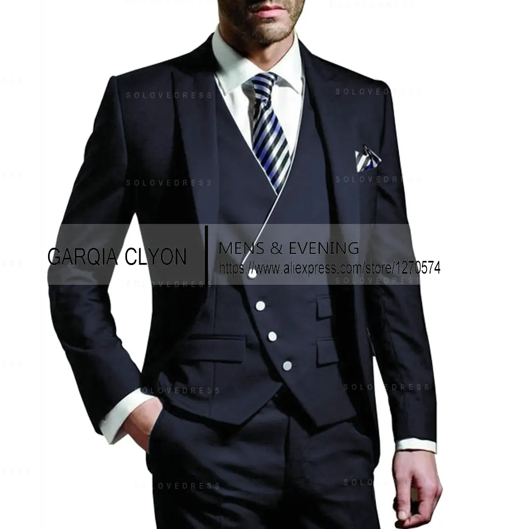 Mens suits 3 piece Slim Fit Tuxedos Party Suits Grooms Men Suits for Wedding For Wedding 2024 (Blazer+Vest+Pants)