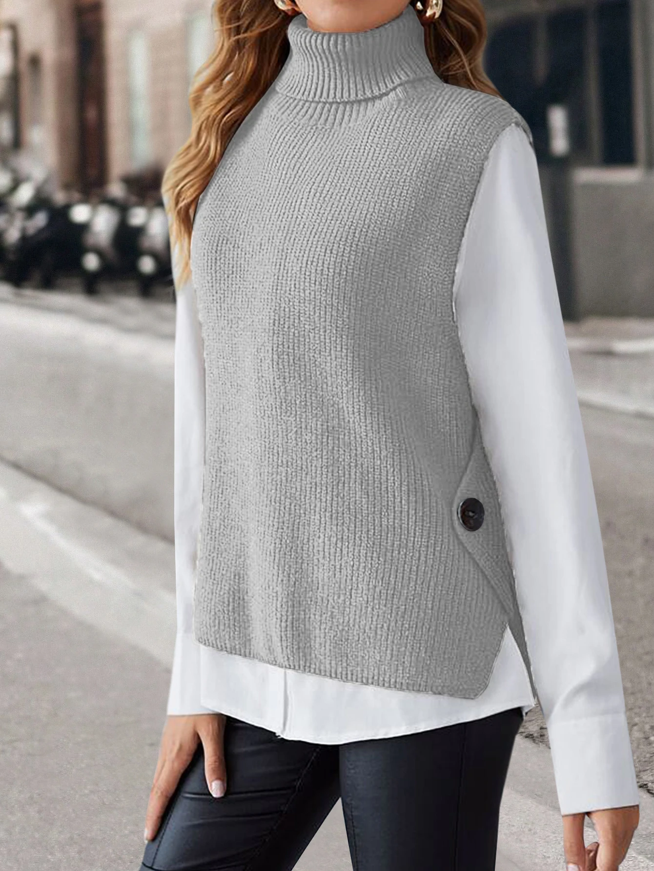 Knitted Vest Women New Fashion Winter Autumn Loose Fit Sleeveless Sweater Pullover Casual Top Lady Clothing