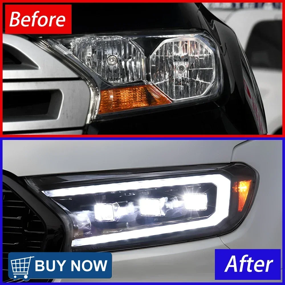 

Auto Headlights Assembly For Ford Ranger 2016-2020 LED Car Front Lamps Upgrade Dynamic DRL 3 Projector Lens Tool Car Accessories