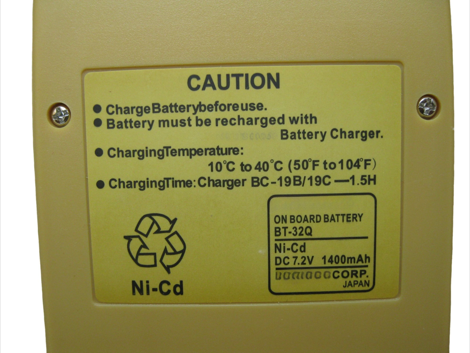1pc High quality BT-32Q Battery for  Total Station, 2 Pin Battery