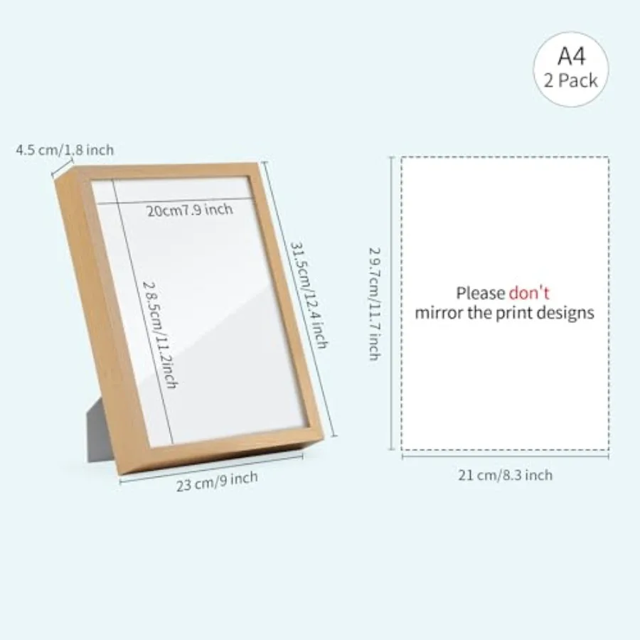 Pack Night Light LED Photo Frames Panels with Sublimation Glass Sheets 8.3