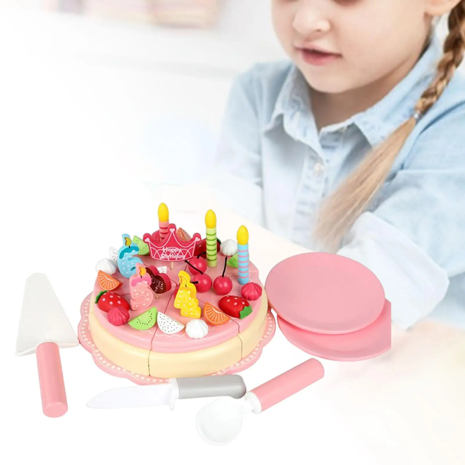 Play Birthday Cake Birthday Gifts Early Leaning Educational Toys for Girls and Boys