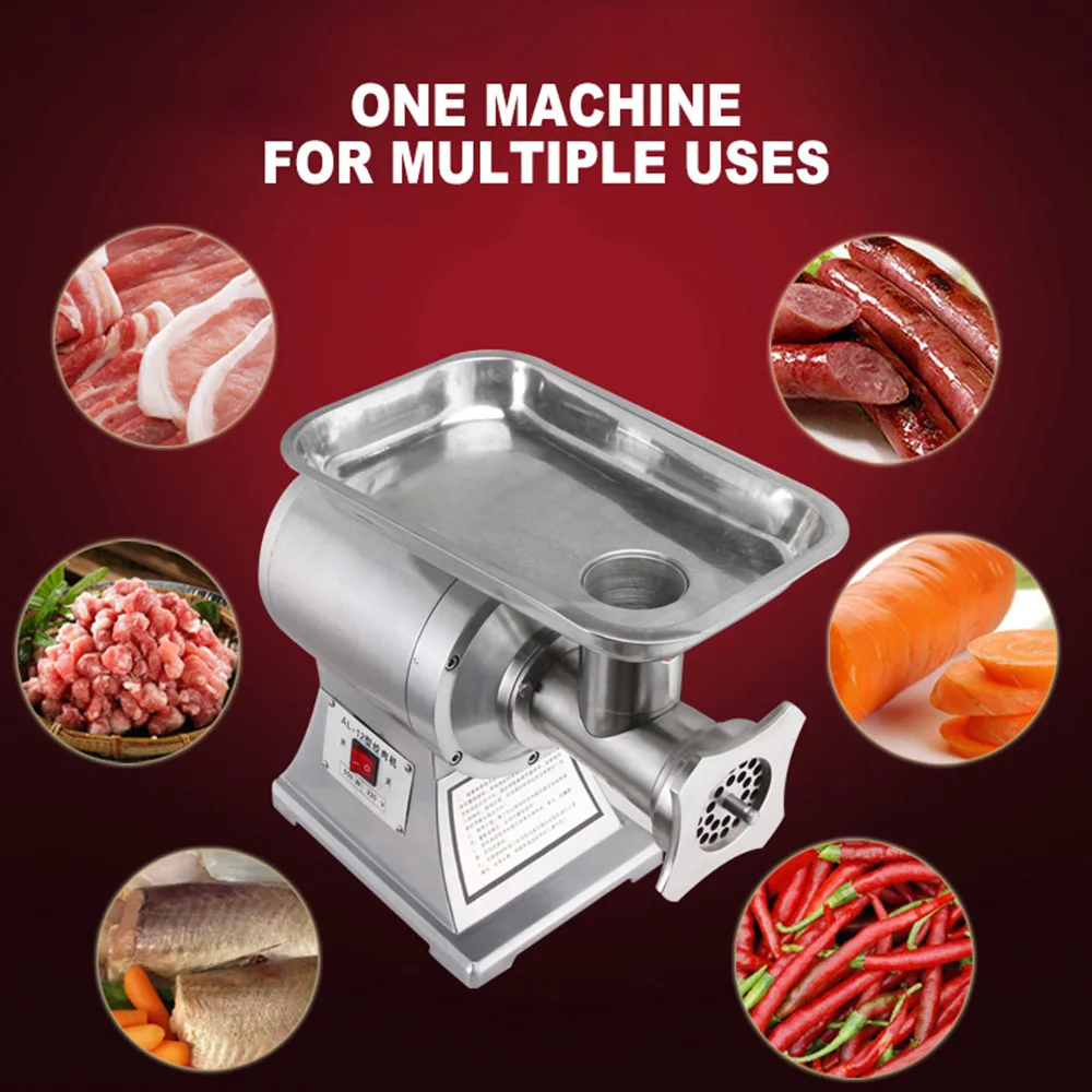 Moedor de carne comercial picador de aço inoxidável máquina de recheio de salsicha de carne máquina de picar carne