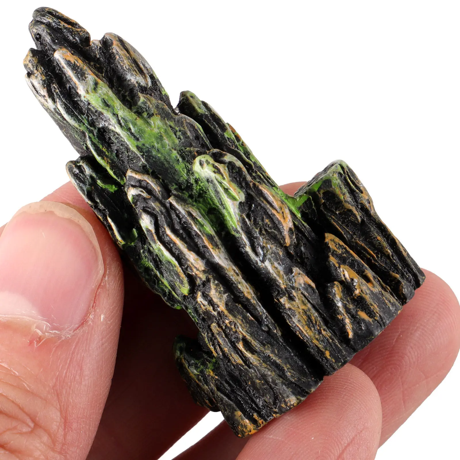 8Pcs Mini Resin Rockery Aquarium Decorations Fake Mountain Micro Landscape Bonsai Garden Small Ornaments Fish Tank Decor