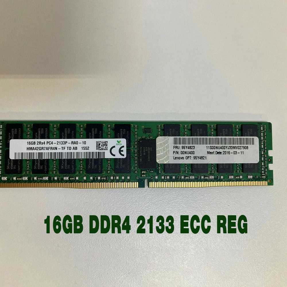 

1 pcs For IBM RAM X3550 X3650 M5 X3850 X6 95Y4823 95Y4821 00NU400 Server Memory High Quality Fast Ship 16GB DDR4 2133 ECC REG