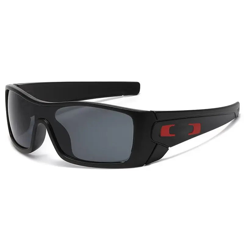 Gradient colored lenses, square, fashionable, UV resistant sunglasses, retro, windproof, sand proof, outdoor sports driving, fis