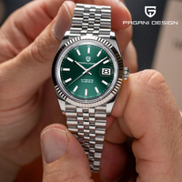 2025 New PAGANI DESIGN 42MM Men Mechanical Watch Luxury Sapphire Glass Automatic Watch 100M Waterproof Stainless Steel Watch Men
