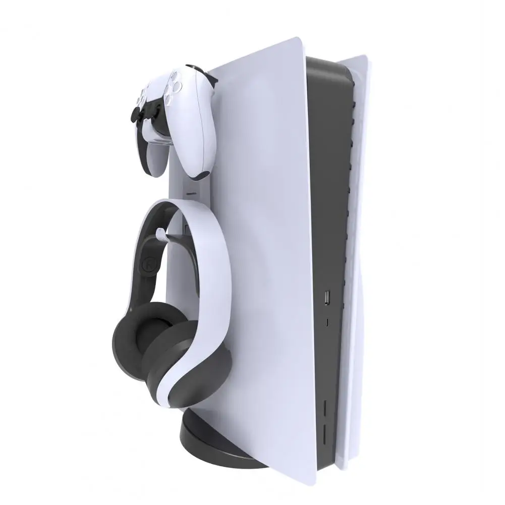 Headphone Storage Rack Compact Foldable Gaming Headphone Controller Organizer for Ps5 Slim Strong Load-bearing Storage Rack
