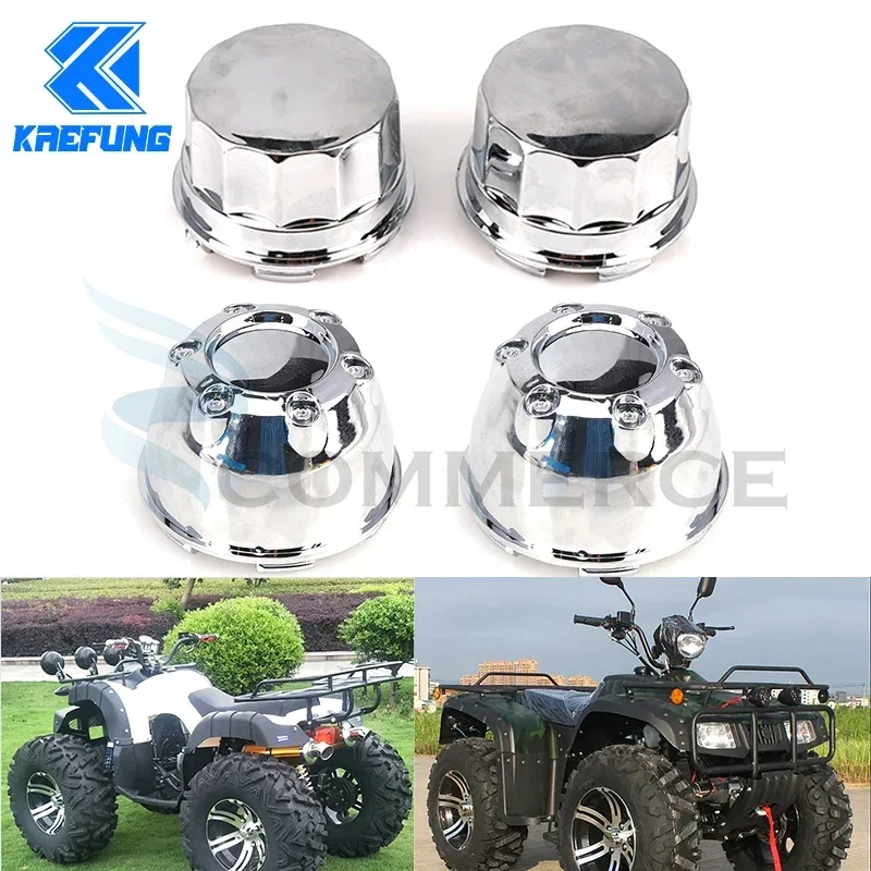 

4pcs Electroplating Hub Caps Cover for ATV UTV Buggy Quad Bike 10/12/14 inch Alloy Wheels, Decorative Protective Parts
