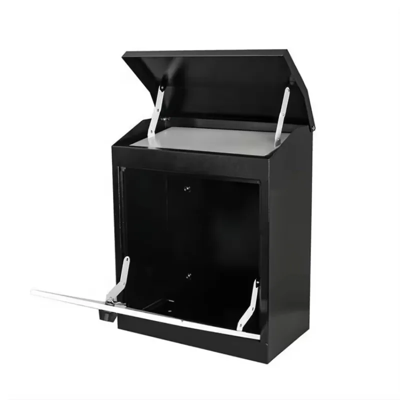 Daily Newspaper Wall-Mounted Mailbox Through-the-Door Locking Steel Letter Box Post Box-Sheet Metal Fabrication