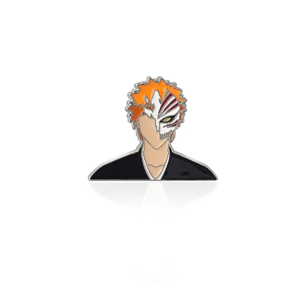 Neue Bleach Kurosaki Ichigo Hitsugaya Toushirou Kreative Sekundäre Metall-Brosche Cartoon Anime Peripherie Dekoration Abzeichen Geschenk – Detail 5