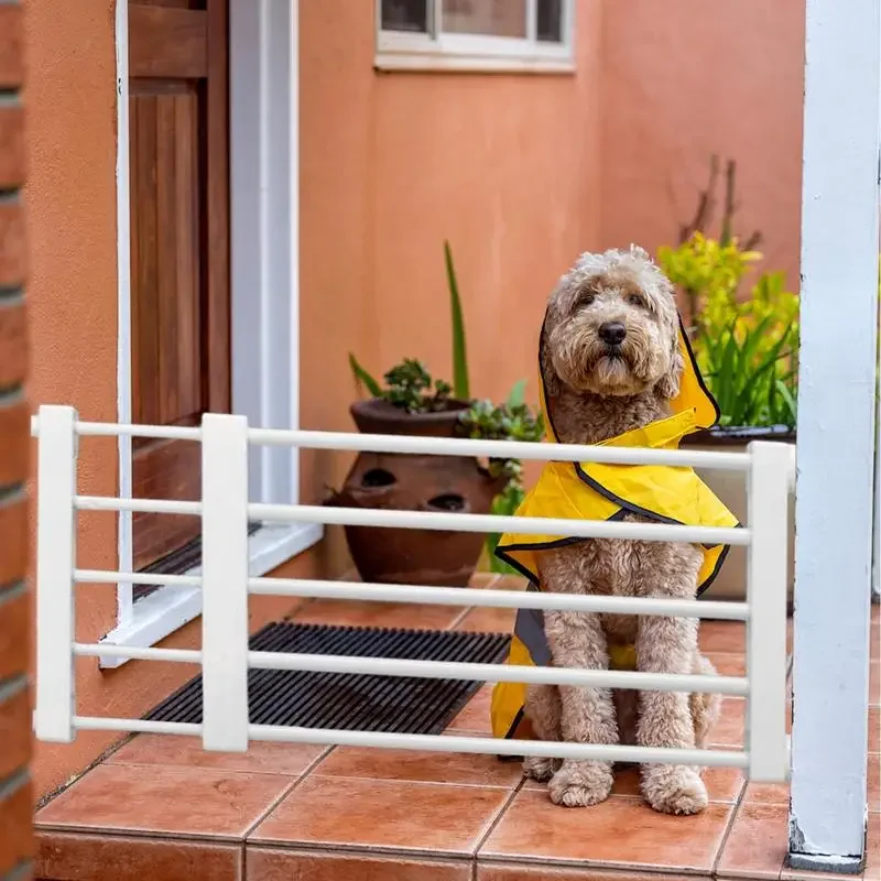 Short Dog Gate Low Pet Gate Retractable Dog Safety Gates Easy Installation Pet Dog Gate For Doorways Stairs Hallways fence