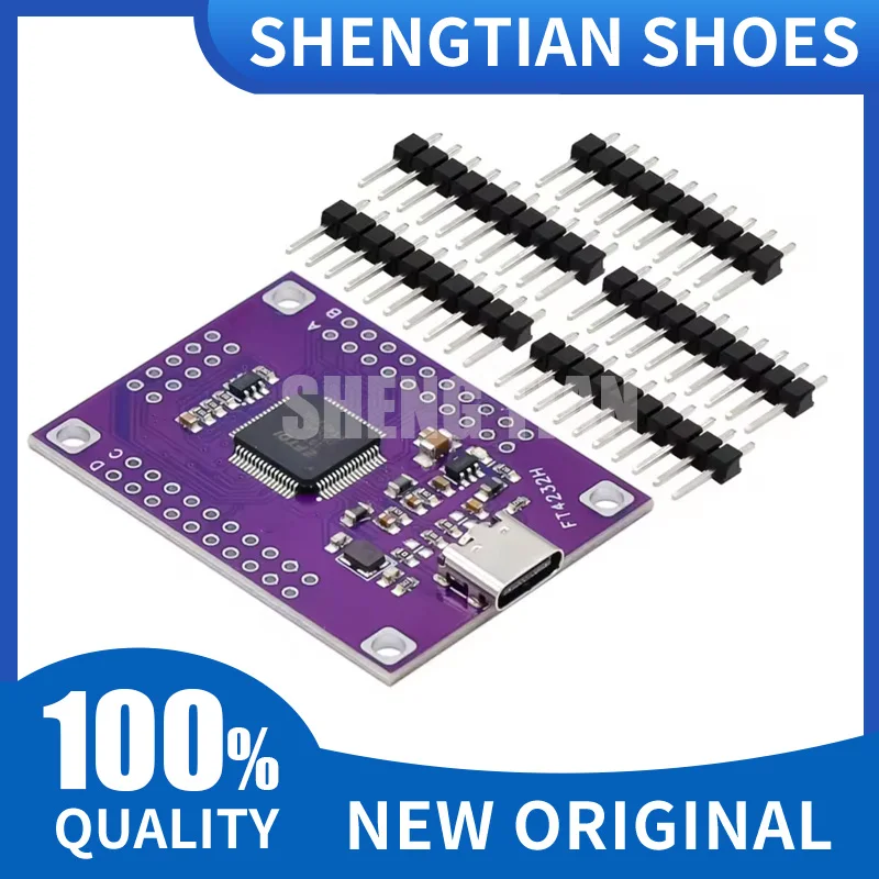 FT4232 Four-channel TYPE-C to Serial Port UART/SPI/I2C/JTAG/RS232 /RS485/RS422 Module 4 Channel FT4232HL