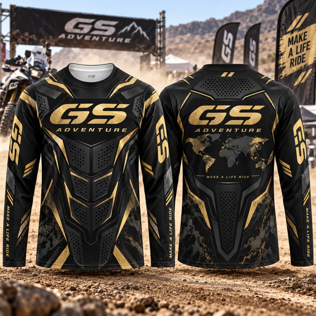 Men GS Adventure Motocross Jersey Long Sleeve Quick Dry Off-road Motorcycle Racing Shirt Dirt Bike Riding Top Men's Clothing