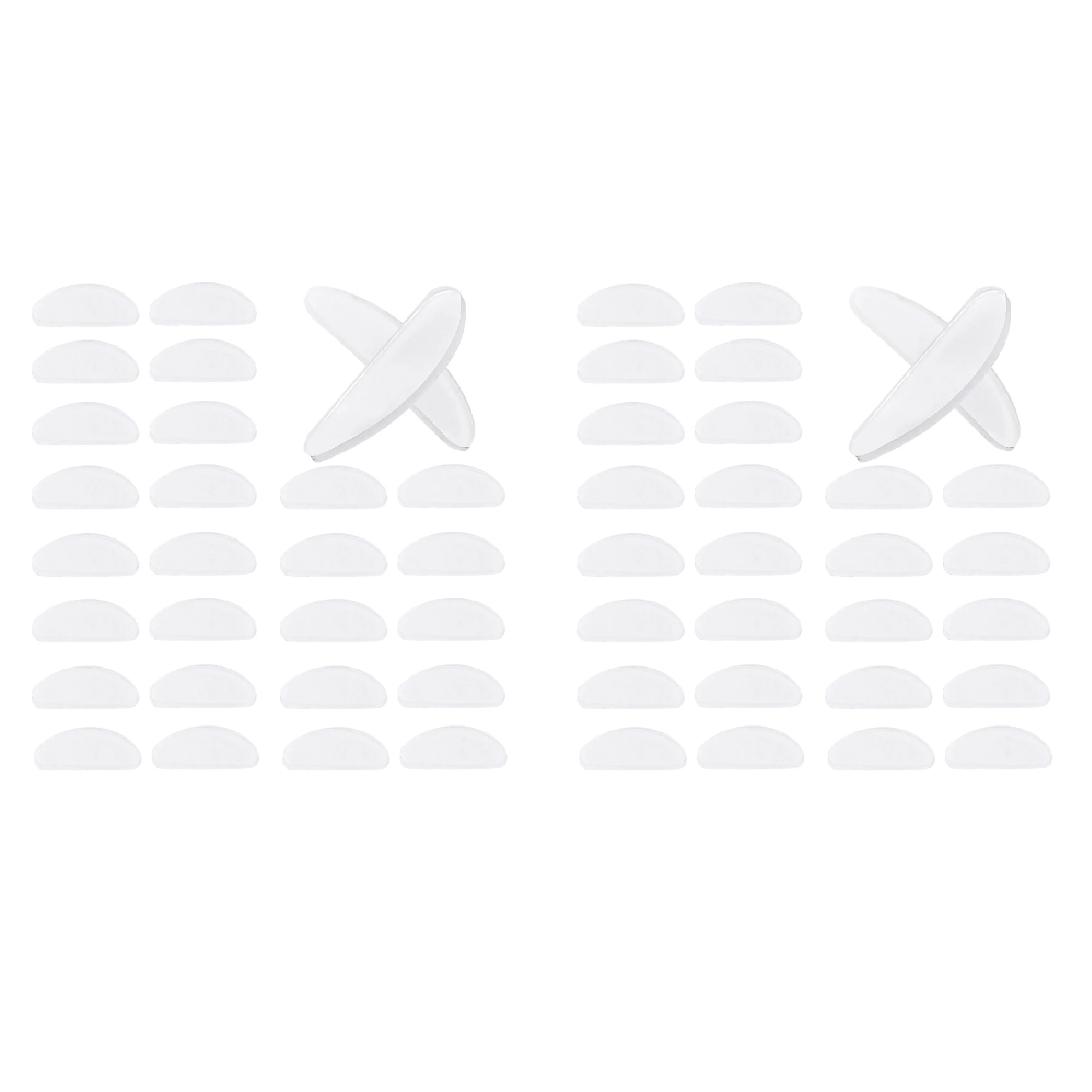 

ABP-36 Pairs Eyeglasses Nose Pads Glasses Adhesive Silicone Anti-Slip Nosepads For Eyeglass Glasses (Transparent, 1.5Mm)