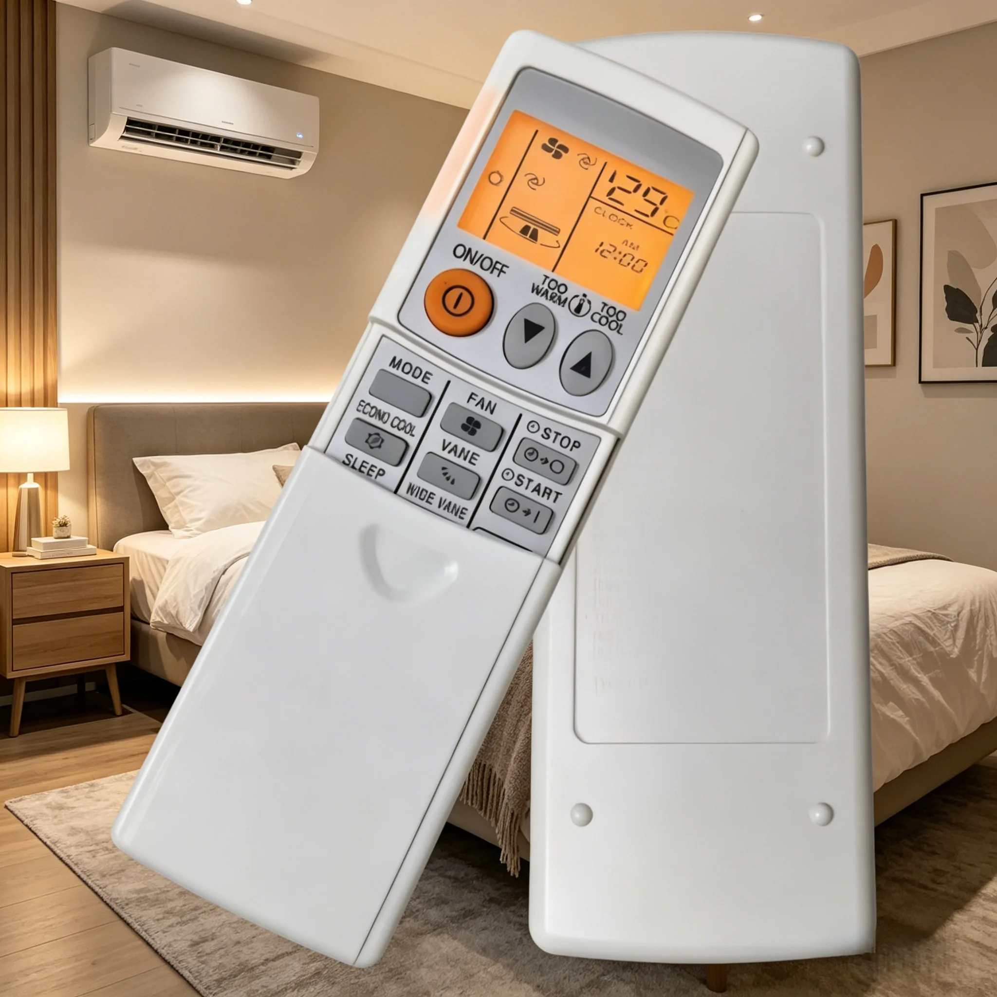 Easy Use AC Remote Control Replacement for KM05B MSZ-GA35VA KD06ES KP07BS 6DS KM09A Models Compatible Air Conditioner Controller