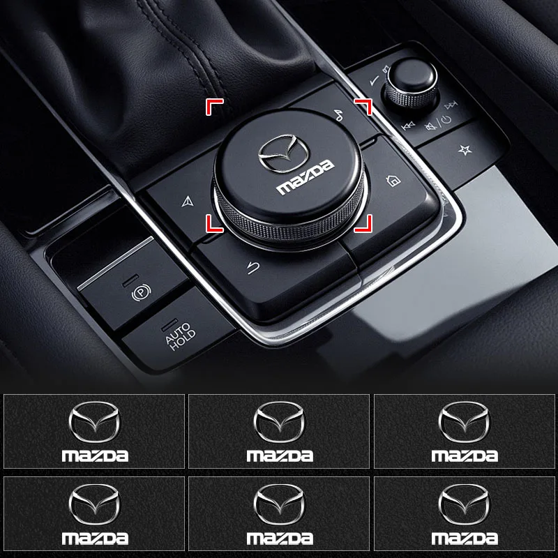 1/5/10pcs Car Rear Trunk Letters Logo Emblem Badge Decals Sticker for Mazda 3 6 A7 CX3 CX5 MP MS Atenza Demio Wheel Center Caps