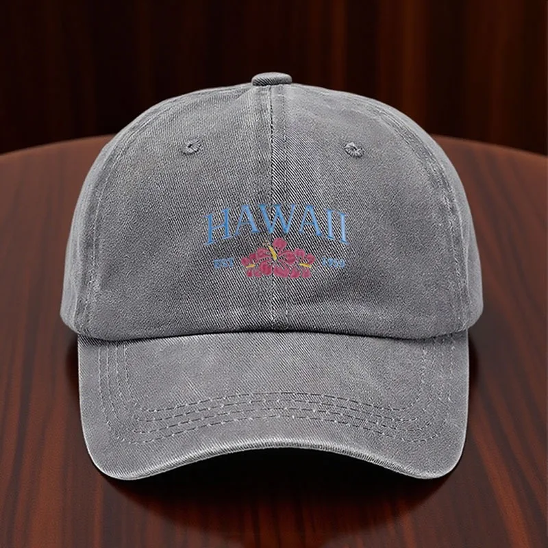 Vintage Washed Cotton Baseball Cap Unstructured Low Profile Sun Protection Duck Tongue Hat