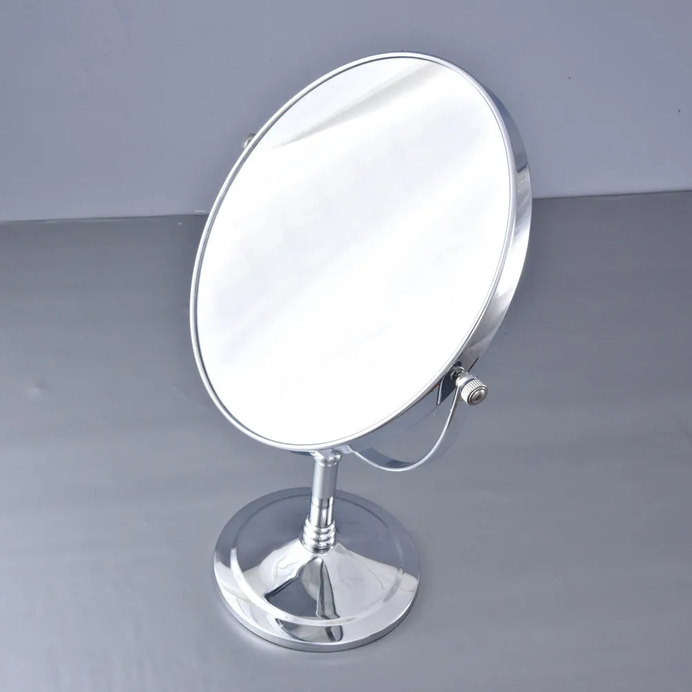 

Bath Mirrors 8 Inch 3X 1X Magnification Makeup Mirror Double Sided Makeup Mirror Desktop Women Mirror Table Chrome Brass aba639