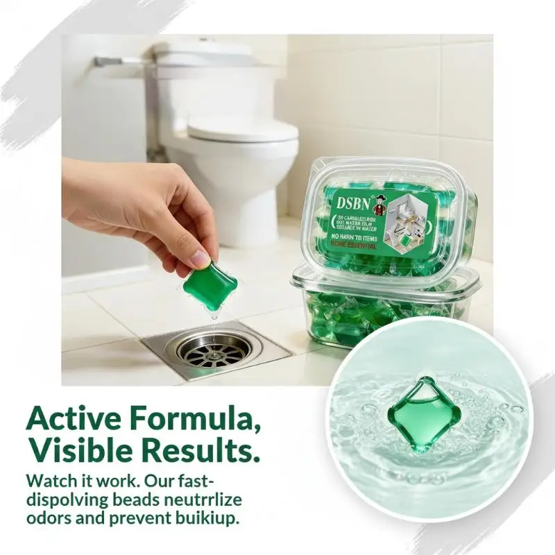 Mild Scented Drain Cleaning Gel Water Soluble Odor Remover for Household Kitchen Bathroom Sewer Pipe Toilet Use