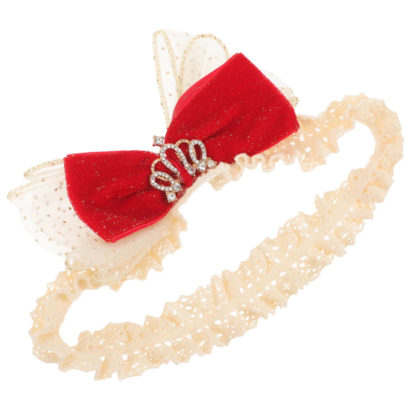 

Red Bow Headb s Elastic Baby Girl Hair Accessories Adorable Bowknot Comfortable Soft Material Birthday Parties Weddings Photo