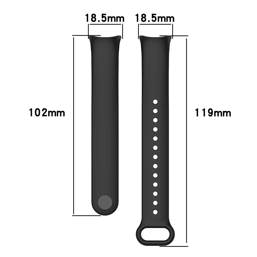 Silicone Strap for Xiaomi Smart Band 9 Sport Strap Wristband Bracelet for Mi band 8/8 NFC Replacement Band correa Accessories image 5