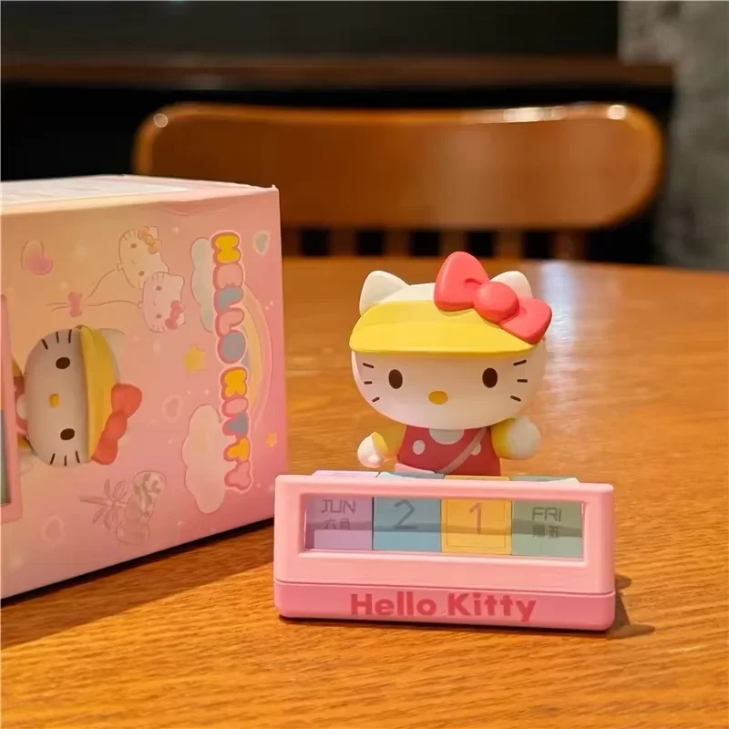 Sanrio Hello Kitty Calendar Anime Office Desktop Decoration Toys Cute Cartoon Bedroom Accessories Kawaii Taiwan Calendar Gift