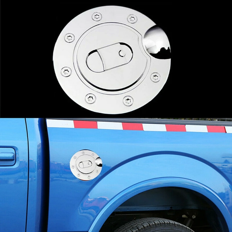 Fuel Tank Gas Door Cap Covers Chrome ABS For Ford F150 F-150 2004 2005 2006 2007 2008 Car Accessories